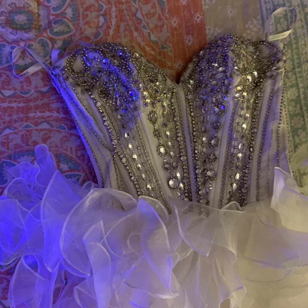 White prom dress